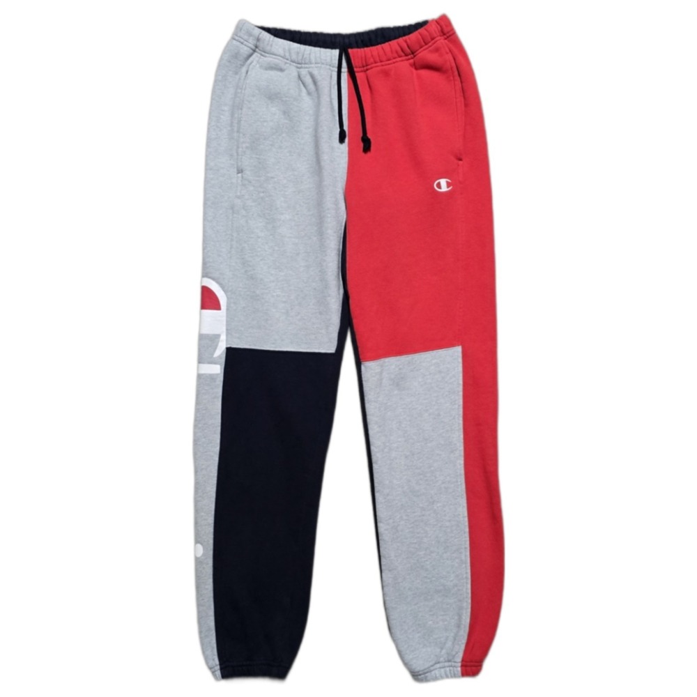 Champion Reverse Weave Sweatpants Mens Small Colorblock Fleece Jogger Pants